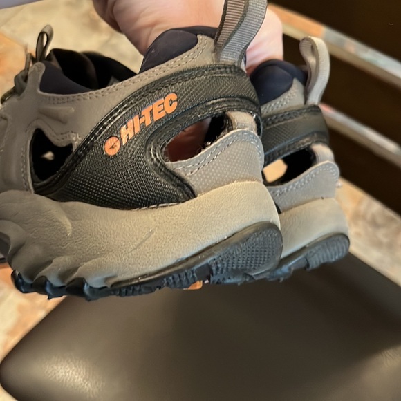 Men’s Athletic Sandals, Gray, Black, Orange, Hi-Tec, Size 10, Good Condition - Picture 4 of 7